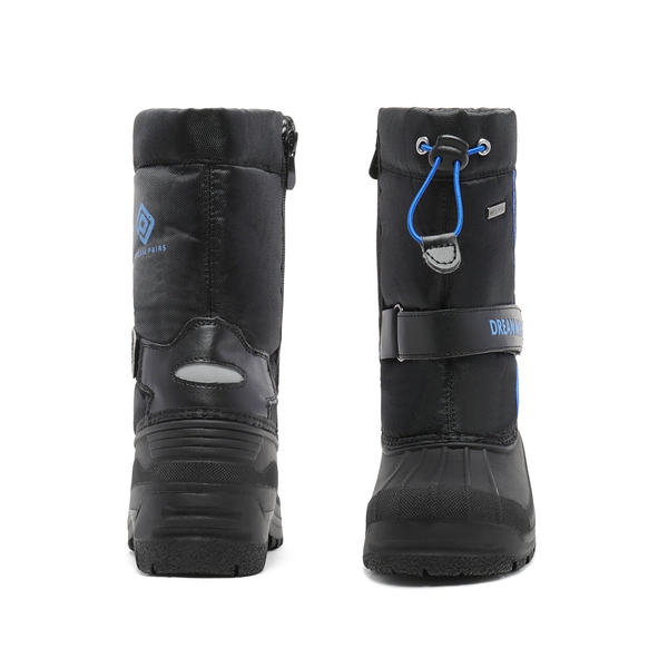 Mid Calf Girls & Boys Waterproof Snow Boots - BLACK ROYAL - 3